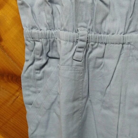New! Democracy Stretch Twill Utility Belted Jumpsuit, Light Blue 2X NEW! - Picture 4 of 16